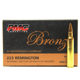 PMC Bronze 223 Rem 55 Gr FMJ-BT 20 CT