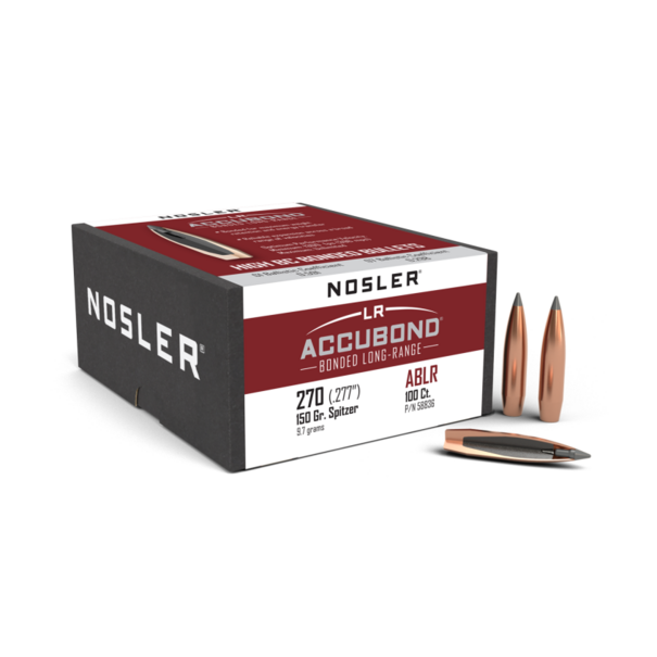Nosler Nosler 270 Cal ABLR 150gr Spitzer 100ct