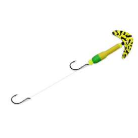 Macks Lures Wally Pop Crawler Black Tiger/Yellow/Green, Size 2