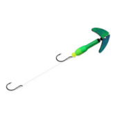 Mack's Lures Walley Pop Crawler Green Sparkle Flow Green/Yellow Size 2