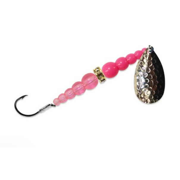 Mack's Lures Mack's Lures Wedding Ring Spinner Classic HN/HT Pink/Flo Pink Size 6