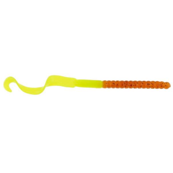 Berkley Berkley PowerBait 4" Powerworm Pumpkin Chartreuse 15CT