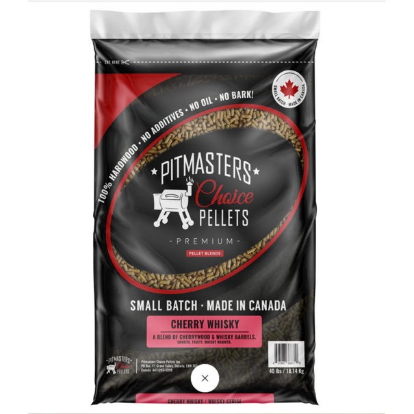 Pitmaster Pitmaster Premium Cherry Whiskey Pellets 40lb