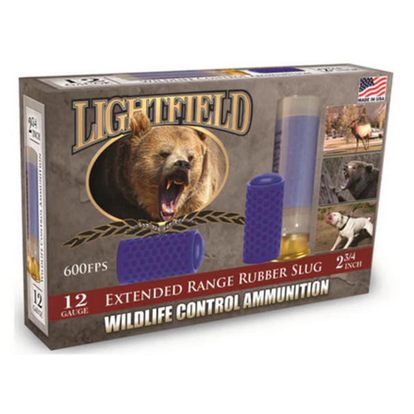 Light Field Lightfield 12 ga Wildlife Control Extended Range Rubber Slug