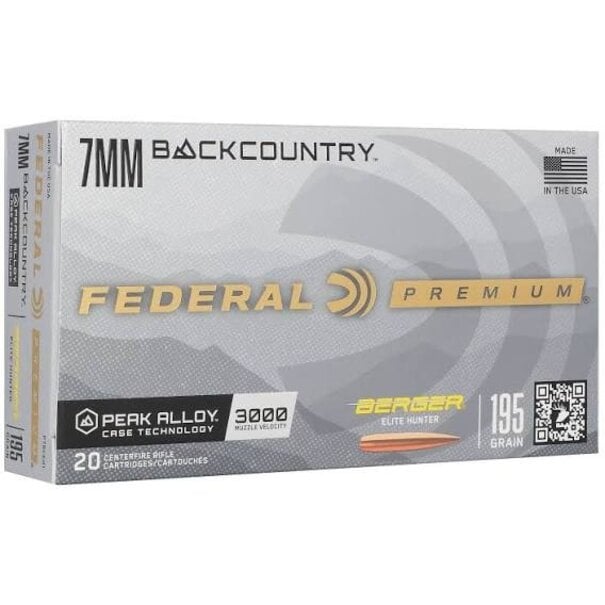 Federal Federal Premium 7mm Backcountry 195gr Berger Elite Hunter
