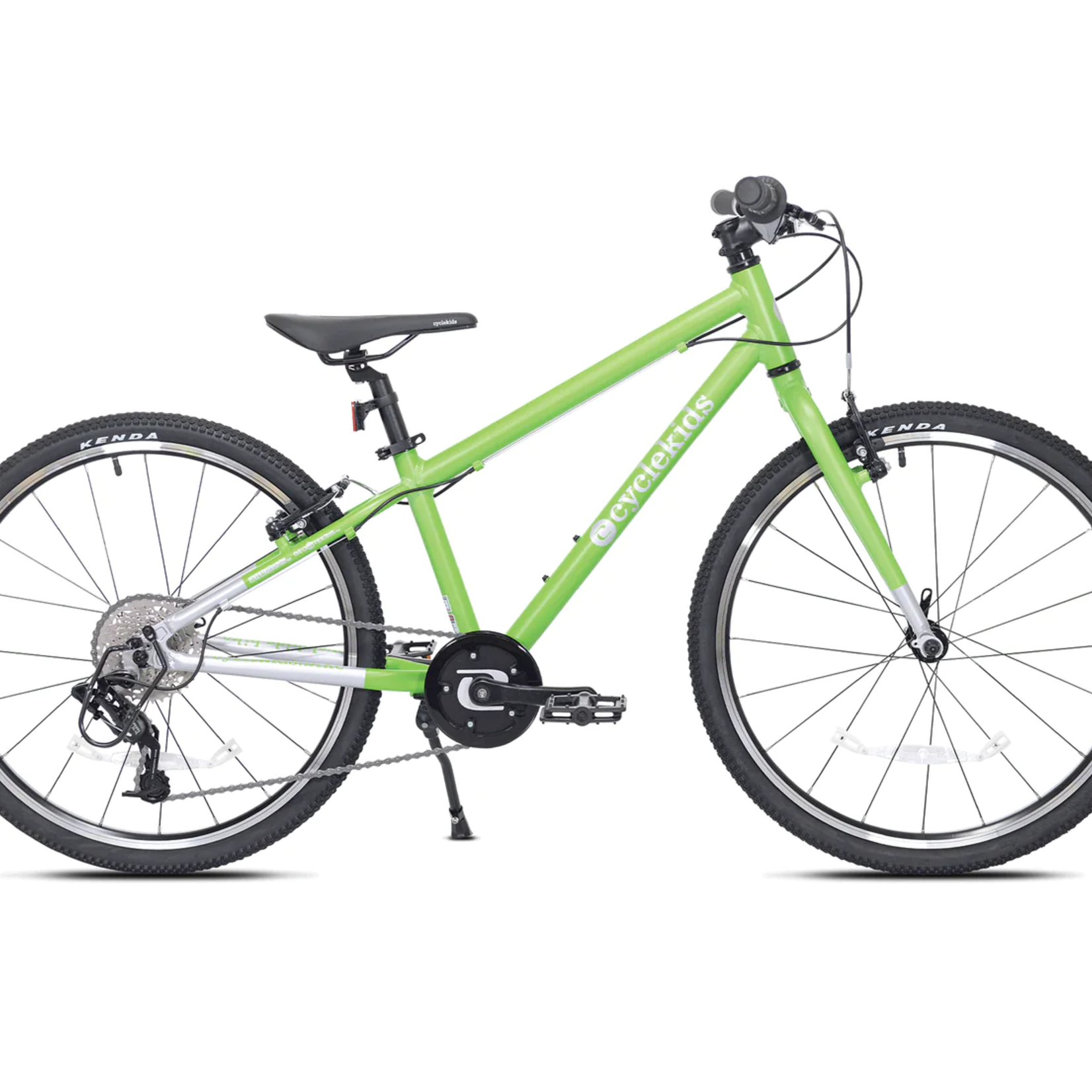 Велосипед юношеский зеленый. Hybrid 24