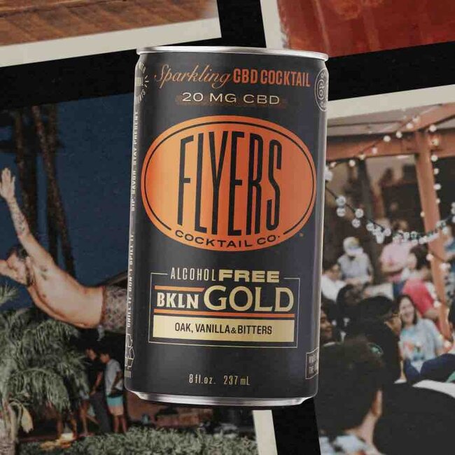 Flyers Cocktail Co. Brooklyn Gold Highball - 8oz Can