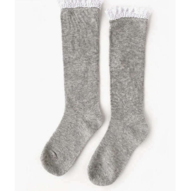 Little Stocking Co. Lace Top Knee Highs