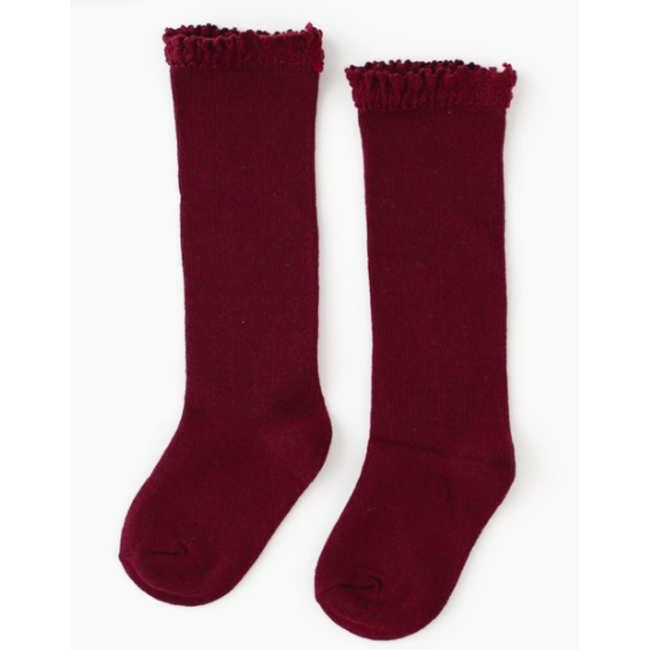 Little Stocking Co. Lace Top Knee Highs