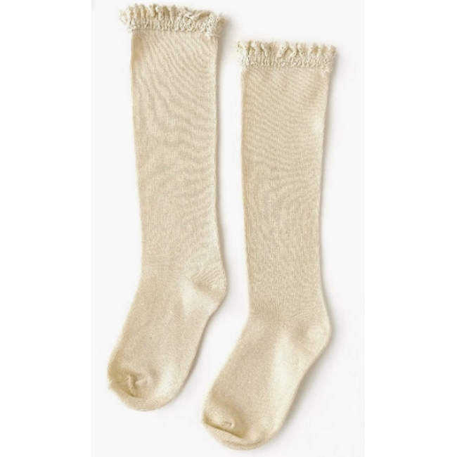Little Stocking Co. Lace Top Knee Highs