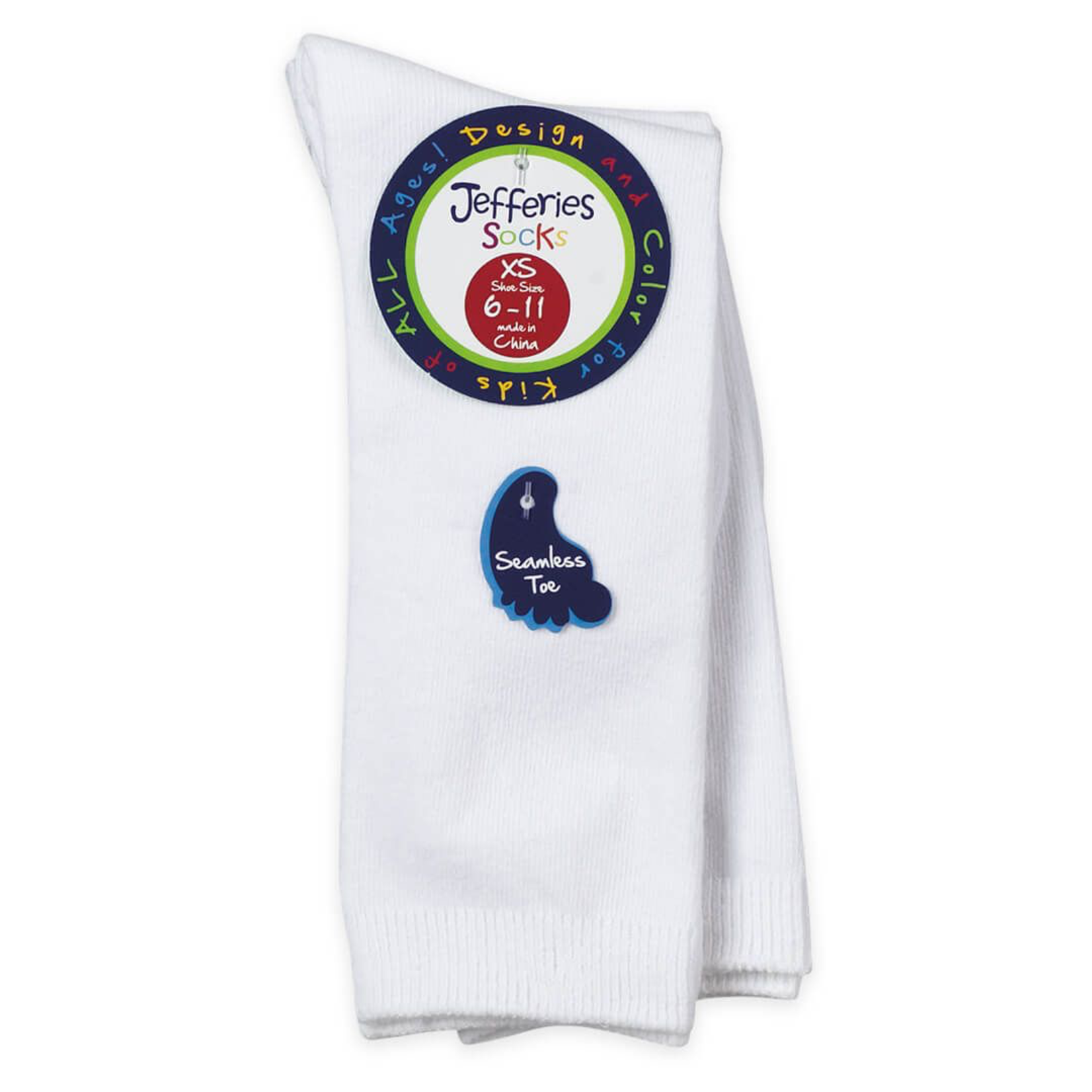 Jefferies Socks White Seamless Kneehigh Socks (2 pk)