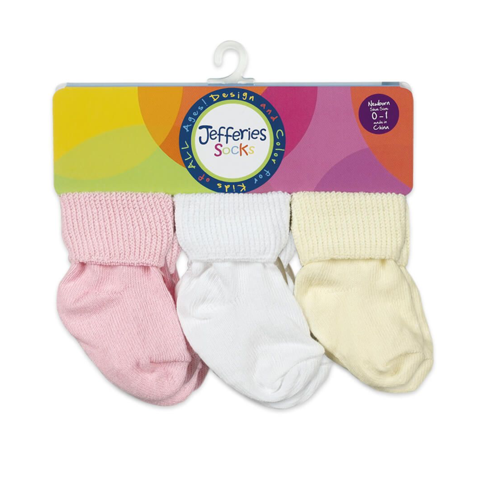 Jefferies Socks Classic Turn Cuff Bootie Socks (6 pk) Pink Assortment