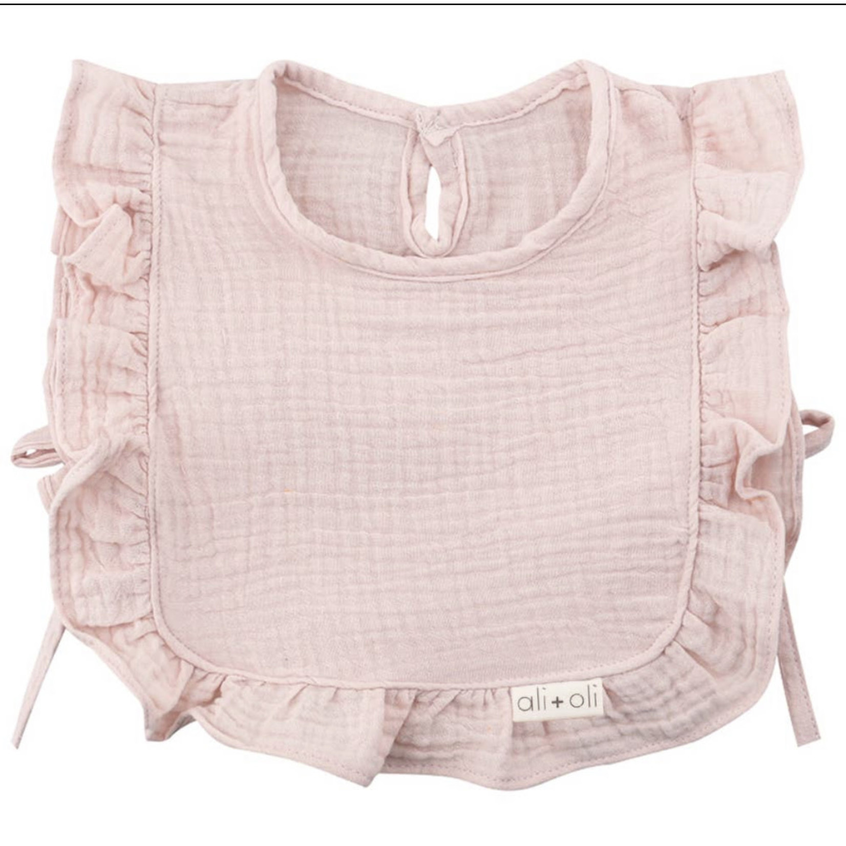 Ali + Oli Muslin Cotton Ruffle Baby Bib