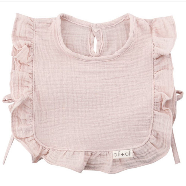 Ali + Oli Muslin Cotton Ruffle Baby Bib