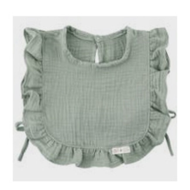 Ali + Oli Muslin Cotton Ruffle Baby Bib