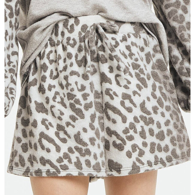 Good Girl Leopard Knit Shorts