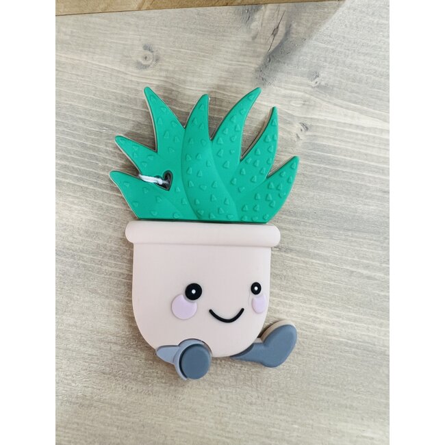 Three Hearts Succulent Silicone Teether