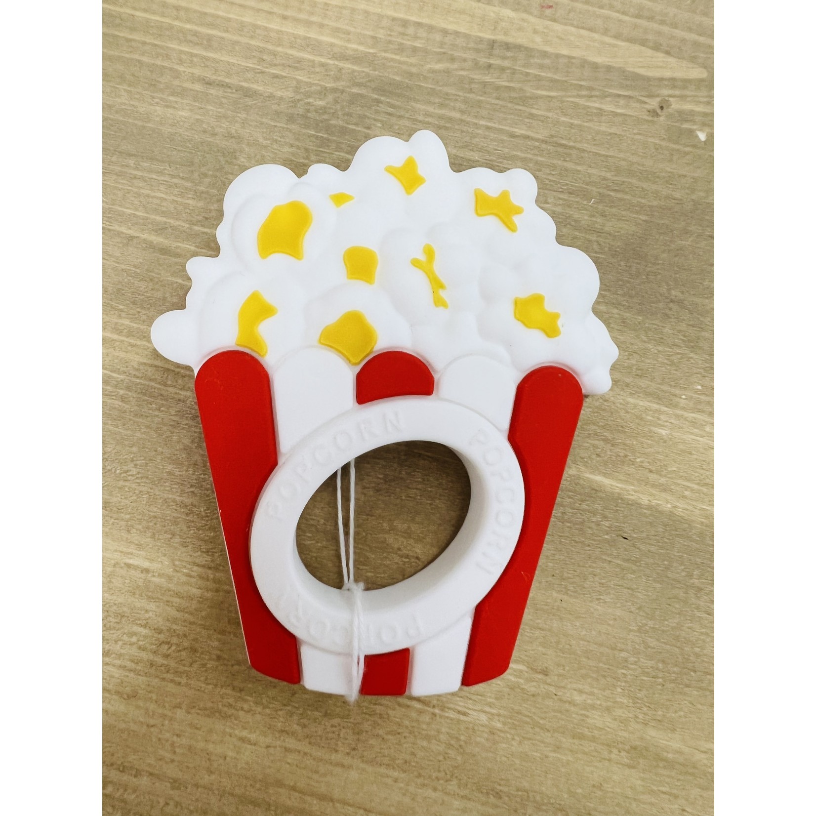 Three Hearts Popcorn Silicone Teether