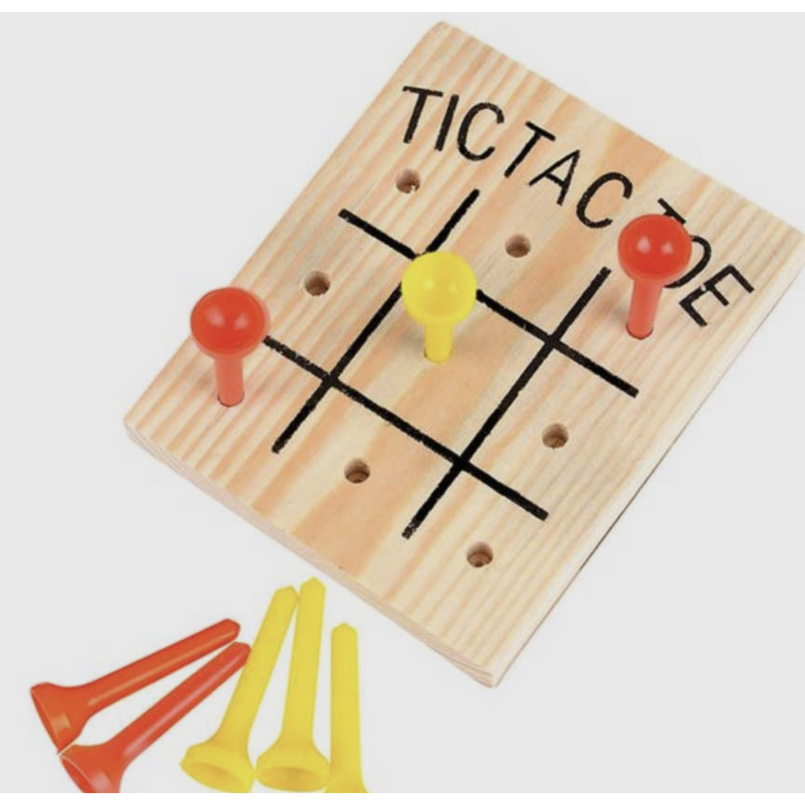 Games Tic Tac Toe Wooden Board Game, Tic Tac Toe Wood Game