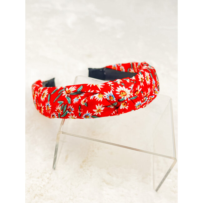 Red Floral Headband