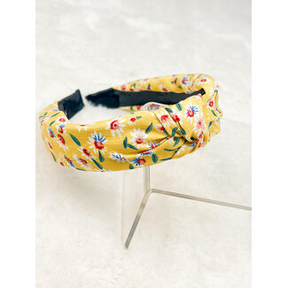 Yellow Floral Headband