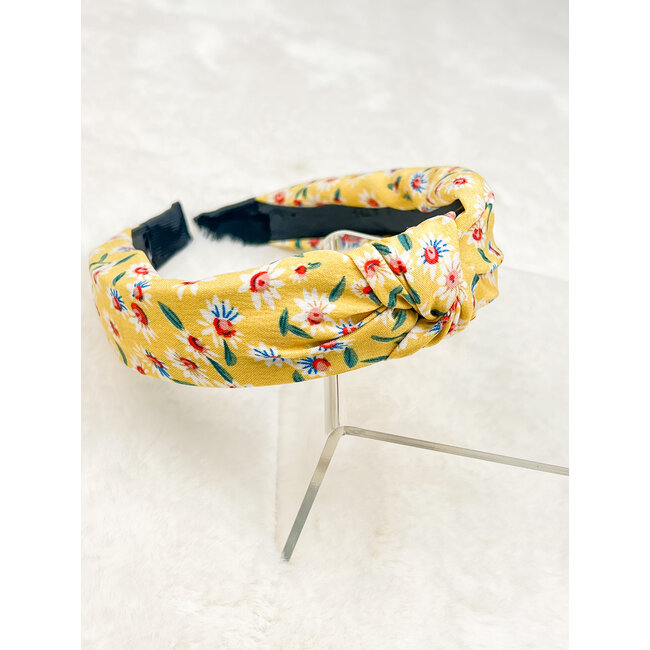 Yellow Floral Headband