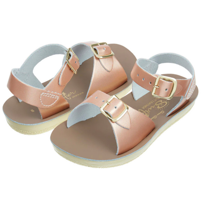 Sun-San Sandals Surfer Sandals (Child, Rose Gold)