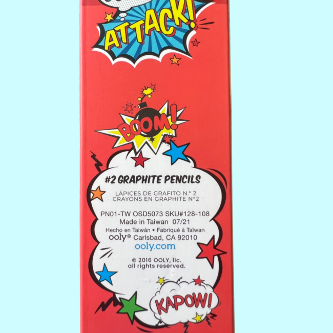 Ooly Comic Attack Pencils
