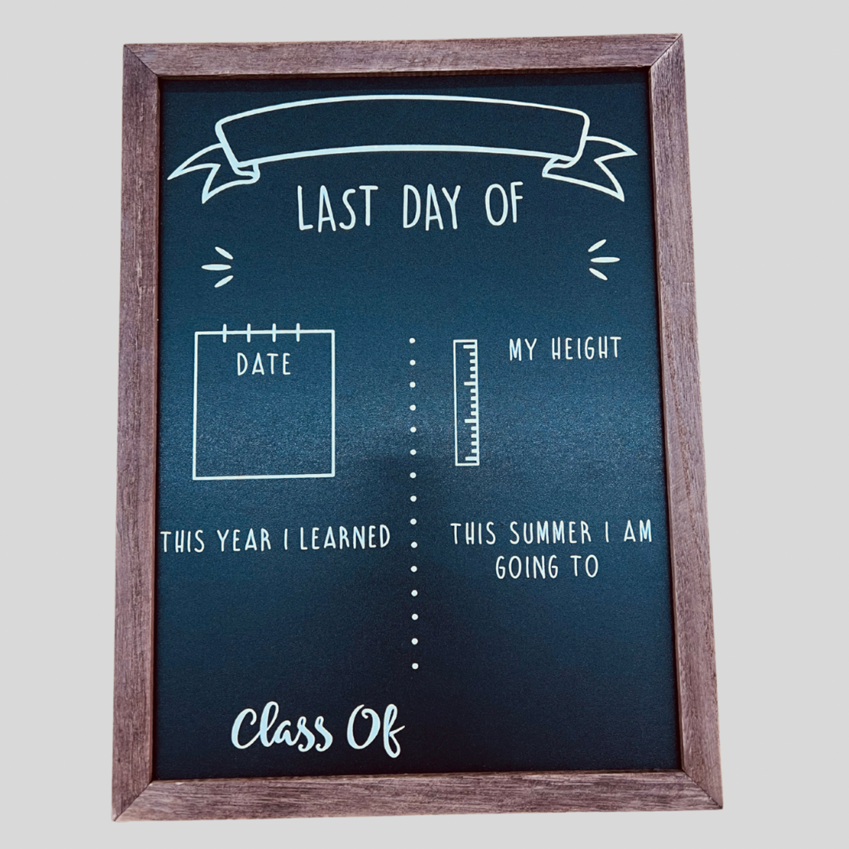 Olive & Emma First & Last Day of School Chalboard sign