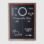 Olive & Emma Baby Monthly Milestone Chalkboard