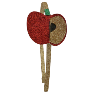 Sparkle Sisters by Couture Clips Glitter Apple Headband