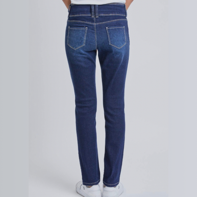 YMI Rips + Tatters Dark Wash Denim Skinny Jean