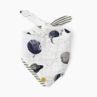 Little Unicorn Cotton Muslin Reversible Bandana Bib 2 Pack - Dino Friends