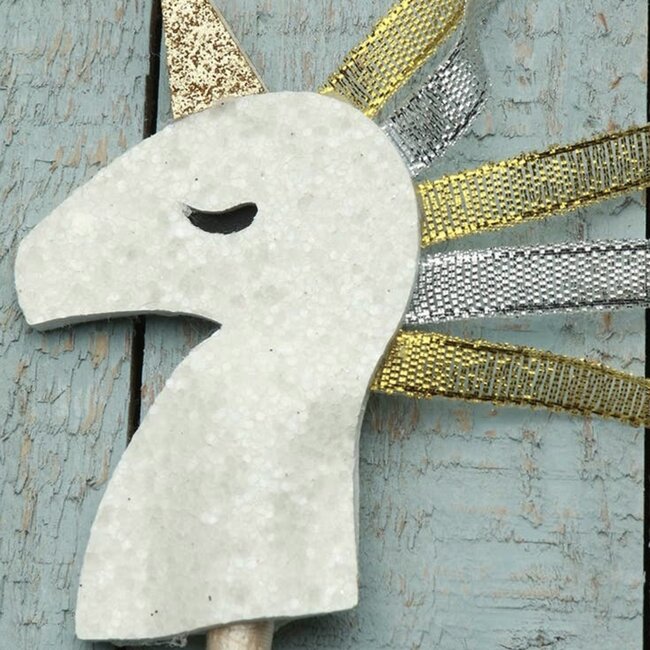 Sparkle Sisters by Couture Clips Unicorn Wand (Silver/Gold)