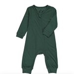 Tickety-Boo Dark Green Zippered Romper