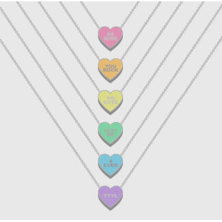 Top Trendz Be Mine Conversation Valentines Necklace