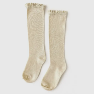 Little Stocking Co. Vanilla Lace Top Knee High Socks