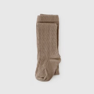 Little Stocking Co. Oat Cable Knit Tights