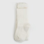 Little Stocking Co. Ivory Cable Knit Tights