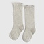 Little Stocking Co. Heather Ivory Lace Top Knee High Socks