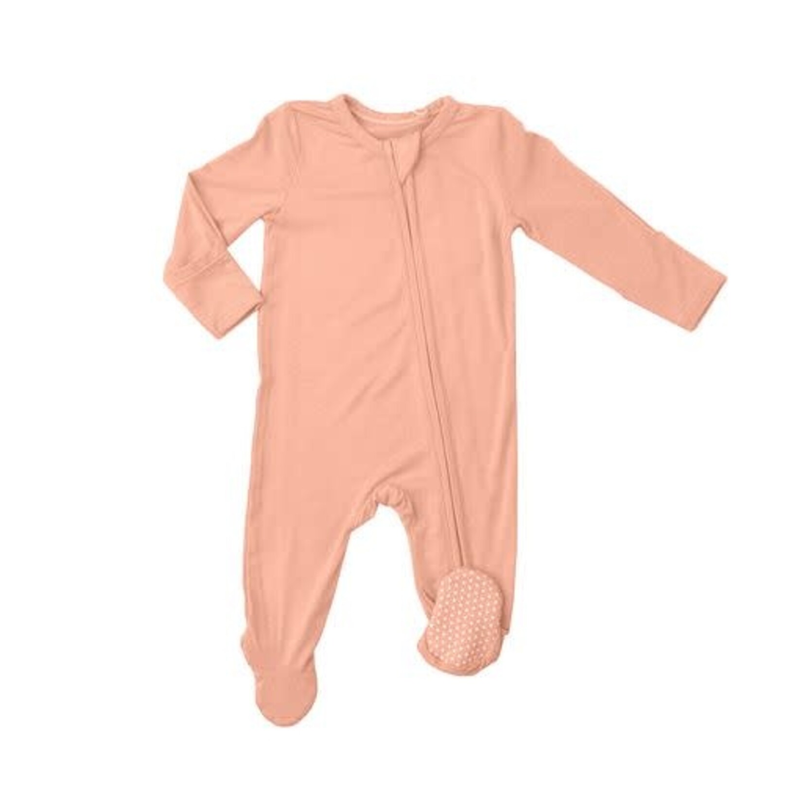 Angel Dear 2 Way Zipper Ruffle Footie - Coral