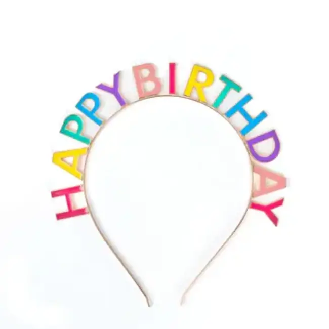 Great Pretenders Happy Birthday Multi-Colored Headband