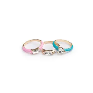 Great Pretenders Crystal Cool Rings, 4 piece