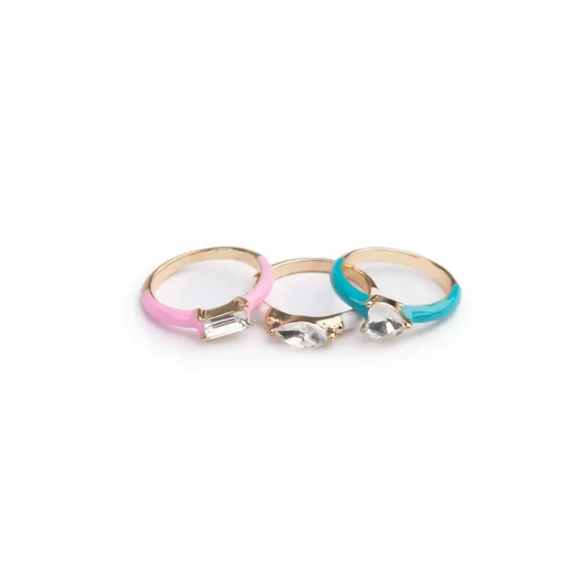 Great Pretenders Crystal Cool Rings, 4 piece