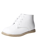 Baby Deer High Top Leather First Walker in White