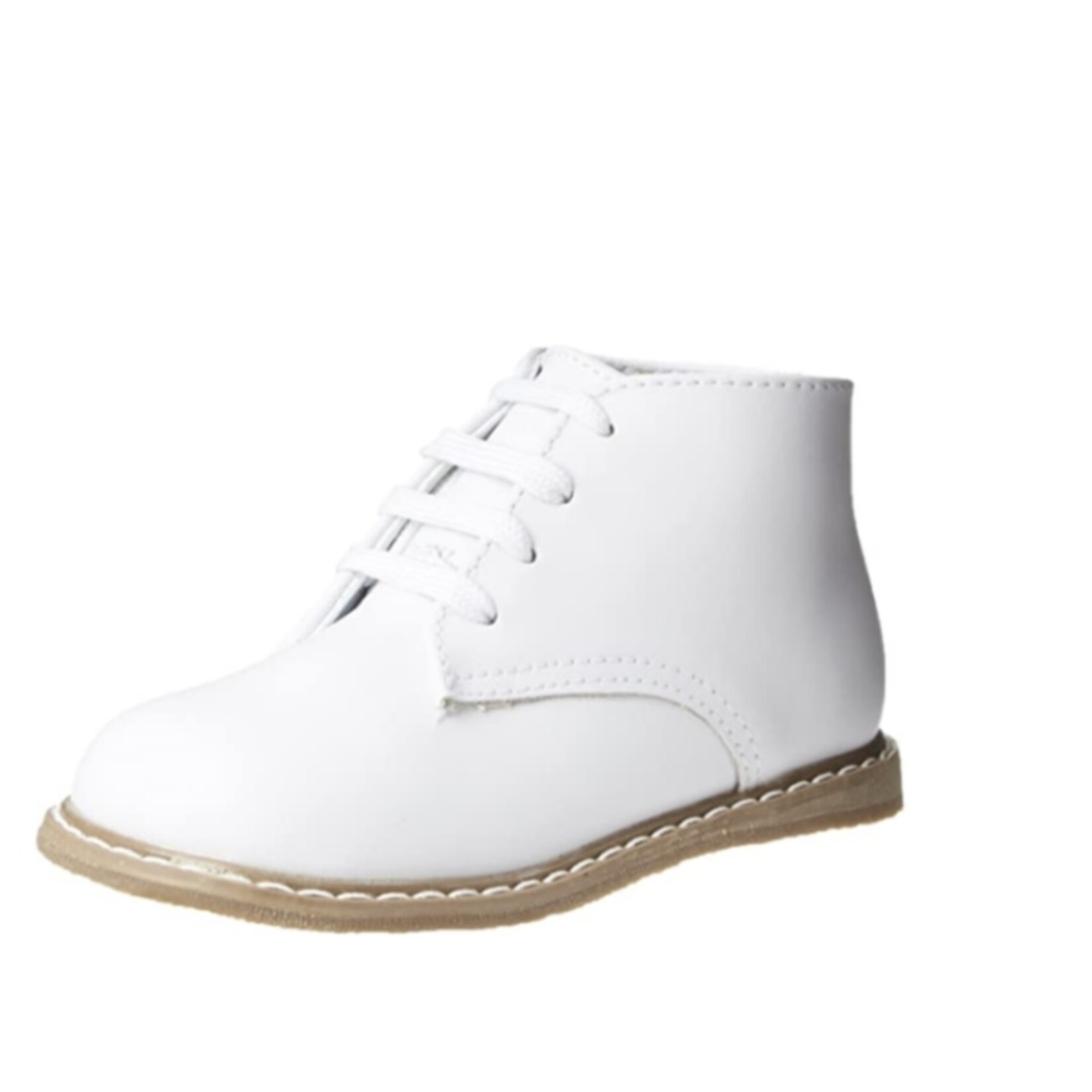 Baby Deer High Top Leather First Walker in White