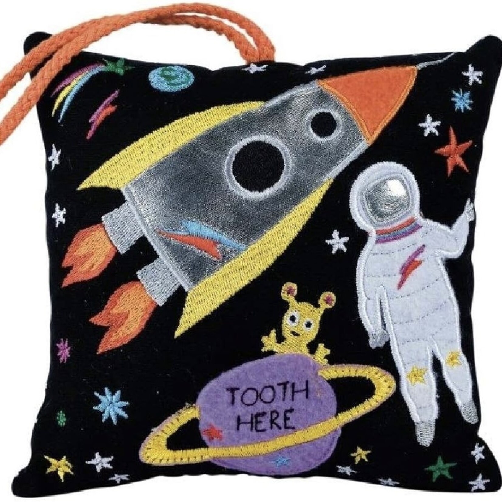 Floss and Rock Tooth Fairy Cushion (space)