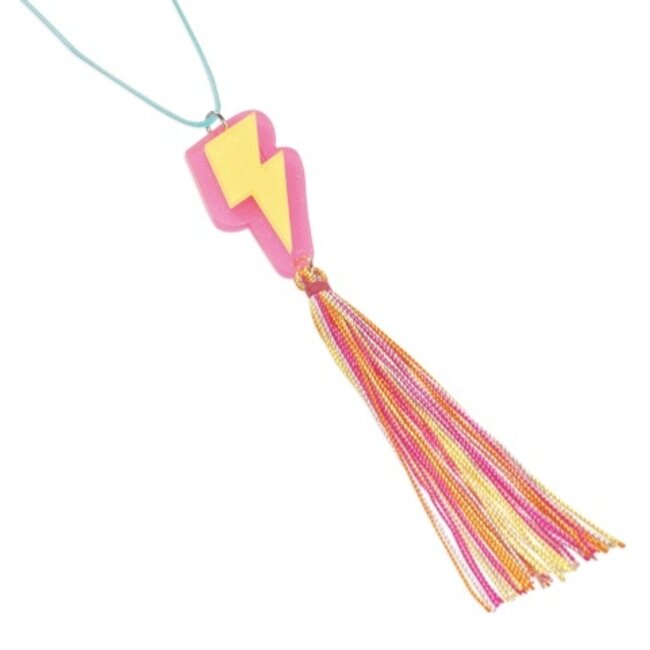 Calico Sun Alexa Necklace- Lightning Bolt