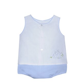 Baby Sen Blue Peyton Diaper Set (Bunnies)