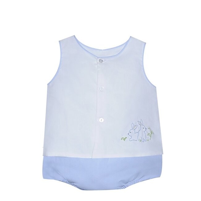 Baby Sen Blue Peyton Diaper Set (Bunnies)
